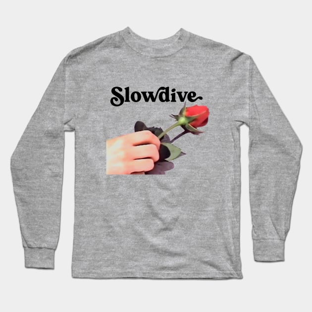 Retro 90s Style Slowdive Fan Design Long Sleeve T-Shirt by DankFutura